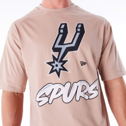 Tričko New Era NBA San Antonio Spurs Wordmark Beige Oversized T-Shirt béžové