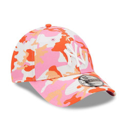NEW ERA MLB New York Yankees Seasonal All Over Print Camo Pink 9FORTY Adjustable Cap Pink