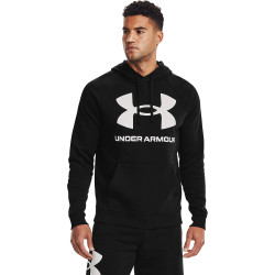 Under Armour Rival Fleece Big Logo Hoodie Black