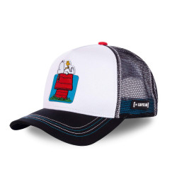 Šiltovka so sieťkou Capslab Trucker cap PEANUTS biela