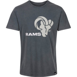 Re:Covered NFL Monochrome Logo T-Shirt Los Angeles Rams Washed Black