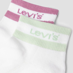 Levis Mid Cut Sport Stripe 2P Iconic White