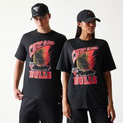 Tričko New Era Chicago Bulls NBA Ball Graphic Black T-Shirt čierne