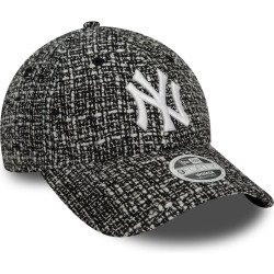 Dámska šiltovka New Era 940W MLB New York Yankees Womens Summer Tweed Black 9FORTY Adjustable Cap čierna