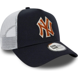 Šiltovka so sieťkou New Era 940 MLB New York Yankees Boucle Navy Trucker Cap tmavomodrá