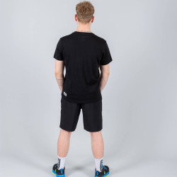 Peak Round Neck T Shirt Black