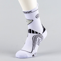 Peak Flash 5 Basketball Sock White