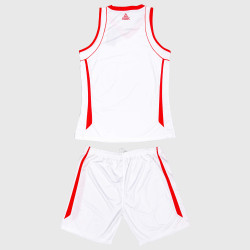Dámska basketbalová súprava PEAK Basketball Uniform bielo-červená