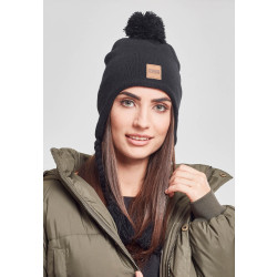 Urban Classics Pompom Knit Beanie Black