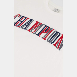 Champion Knitted Bookstore Crewneck T-Shirt Off White