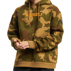 FUBU Corporate Camo Hoodie olive/orange