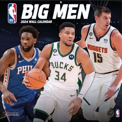 TURNER SPORTS NBA 2024 (30x60 cm) WALL CALENDAR NBA BIG MEN