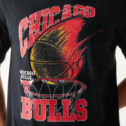 Tričko New Era Chicago Bulls NBA Ball Graphic Black T-Shirt čierne