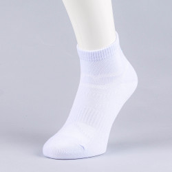 Peak Medium Cut Socks White