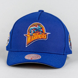 Šiltovka Mitchell & Ness Golden State Warriors NBA Double Clutch Pro Snapback tmavomodrá