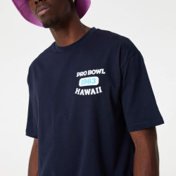 NEW ERA NFL Retro Graphic Hawaii Logo Oversized T-Shirt (NFL PRO BOWL LOGO) Navy