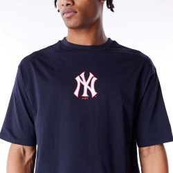 Tričko New Era New York Yankees MLB World Series Navy Oversized T-Shirt tmavomodré