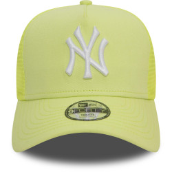 Detská šiltovka so sieťkou New Era MLB 940K New York Yankees Youth League Essential Pastel Green 9FORTY A-Frame Adjustable Trucker Cap neónovo zelená