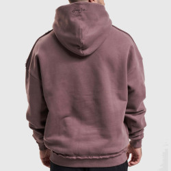 Sean John SJ Retro Logo Peached Hoodie dark taupe