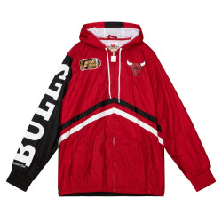 Mitchell & Ness Undeniable Full Zip Windbreaker Chicago Bulls Scarlet