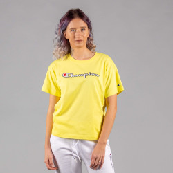 Champion Crewneck T-Shirt Yellow