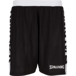 Dámske obojstranné basketbalové šorkty Spalding Essential Reversible Shorts 4HER čierno/biele