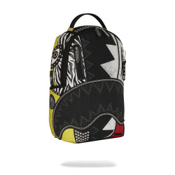 Sprayground Punk Rock Shark - Soho Soundsystem Backpack Black