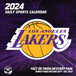 TURNER SPORTS NBA 2024 BOX CALENDAR LOS ANGELES LAKERS
