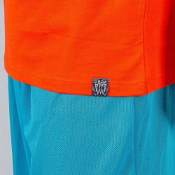 Peak Basketball Round Neck T-Shirt Bright Orange