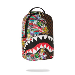 Sprayground Sharks In Stickers Dlxsv (Sticker Bomb) Backpack