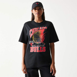 Tričko New Era Chicago Bulls NBA Ball Graphic Black T-Shirt čierne