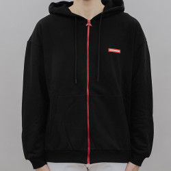 Sprayground Hidden In The Zipper Shark Fullzip Hoodie Black