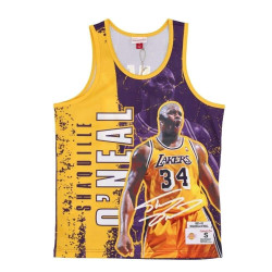 Mitchell & Ness NBA Player Burst Mesh Tank Lakers Shaquille O'Neal Los Angeles Lakers Shaquille O'Neal Purple