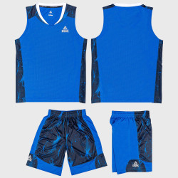 Detská basketbalová súprava (dres + trenírky) Peak Basketball Sets Match Kids modrá