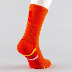 Peak Wiggins Matching Basketball Socks Burning Orange