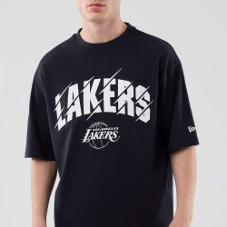 Tričko NEW ERA LA Lakers NBA Core Plus Navy Oversized T-Shirt tmavomodré