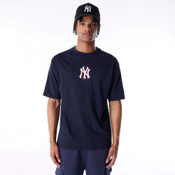 Tričko New Era New York Yankees MLB World Series Navy Oversized T-Shirt tmavomodré