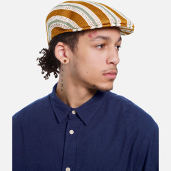 Baretka KANGOL® RESORT STRIPE 504 hnedá
