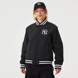 NEW ERA New York Yankees MLB Team Logo Black Bomber Jacket Black