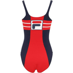 FILA SATURNIA swimsuit True Red-Black Iris-Bright White