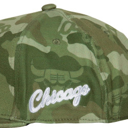 Mitchell & Ness Tonal Camo Stretch Fitted HWC Chicago Bulls Green