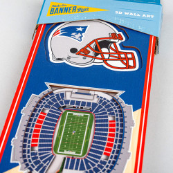Youthefan NFL 3D Stadium Banner New England Patriots (15x48 cm)