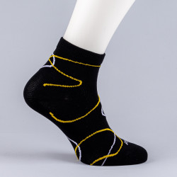 Peak Medium Cut Socks Black