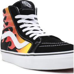 Vans Flame Sk8-Hi Reissue Shoes Black/True White