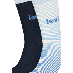 Levis Unisex Logo Stripe Regular Cut 2P Blue Combo