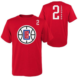 Outer Stuff Nba Standing Tall Ss Tee La Clippers Leonard Kawhi Red