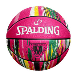 Spalding Marble Series Pink Rubber Basketball (sz. 6)