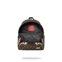 Sprayground Romeo Air Italia Shark Savage Backpack Brown