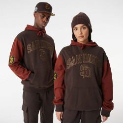 New Era San Diego Padres MLB Heritage Brown Oversized Hoodie