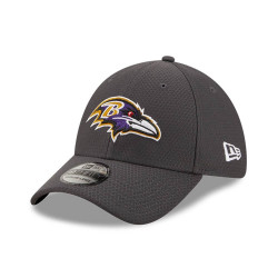 NEW ERA šiltovka 3930 NFL Hex tech 39thirty BALTIMORE RAVENS Grey